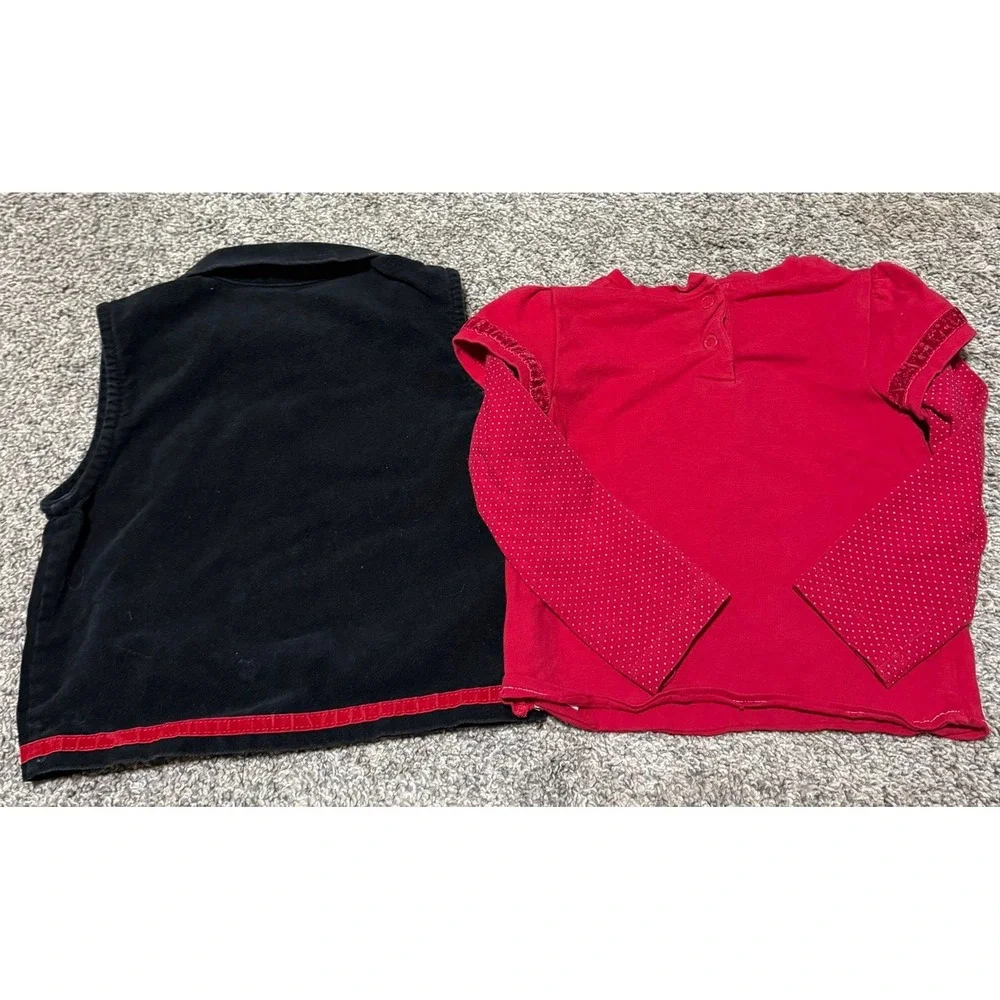 Vintage Disney Minnie vest shirt toddler set